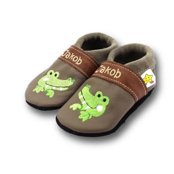 Hauschuhe freundliches Krokodil